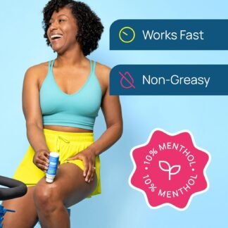 ralli Rapid Pain Relief 3oz Roll-On for Muscle Aches, Joint, Arthritis, Knee, Neck, Hip Pain, Foot Pain, Backache Pain-Relief, Dye Free, Made in USA