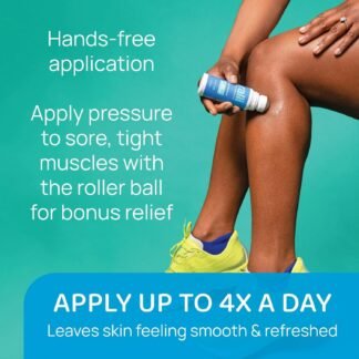 ralli Rapid Pain Relief 3oz Roll-On for Muscle Aches, Joint, Arthritis, Knee, Neck, Hip Pain, Foot Pain, Backache Pain-Relief, Dye Free, Made in USA
