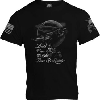 Raven Death Comes Fof Us All Mens T-Shirt