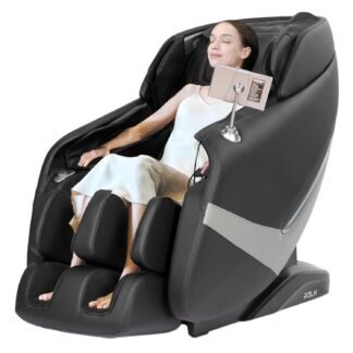 RELX 2025 Massage Chair Full Body, Zero Gravity Airbag Shiatsu Massage Chair with SL-Track, Heating, AI Control, Body Scan, 13 Modes, Foot Rollers, and Deep Yoga Stretch (Black)