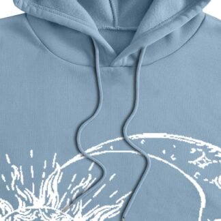 Remidoo Women's Graphic Hoodies Fleece Oversized Sweatshirt Long Sleeve Sweaters With Pocket