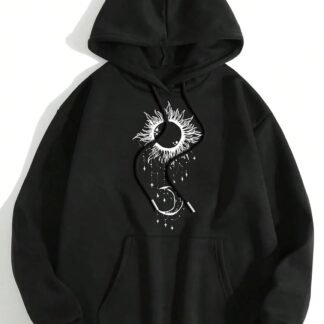 Remidoo Womens Graphic Hoodies Fleece Oversized Sweatshirt Long Sleeve Sweaters With Pocket - lunas-mystic-emporium.com Remidoo Women's Graphic Hoodies Fleece Oversized Sweatshirt Long Sleeve Sweaters With Pocket