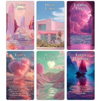 Romantic Love Oracle Cards, Soulmates and Twin Flames Oracle Deck with Meanings on Them for Beginner, Love Relationships