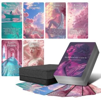 Romantic Love Oracle Cards, Soulmates and Twin Flames Oracle Deck with Meanings on Them for Beginner, Love Relationships