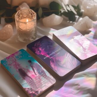 Romantic Love Oracle Cards, Soulmates and Twin Flames Oracle Deck with Meanings on Them for Beginner, Love Relationships