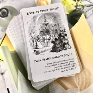 [Romeo & Juliet] Love Oracle Cards Deck, Tarot Cards with Meaning on Them, Oracle Deck Answers All About Love