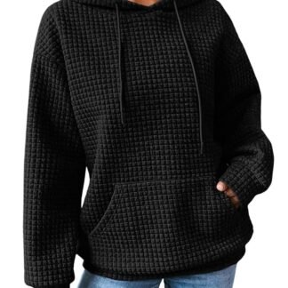 SHEWIN Womens Hoodies Casual Long Sleeve Drawstring Waffle Pullover Tops Loose Hooded Sweatshirt with Pocket - lunas-mystic-emporium.com SHEWIN Womens Hoodies Casual Long Sleeve Drawstring Waffle Pullover Tops Loose Hooded Sweatshirt with Pocket