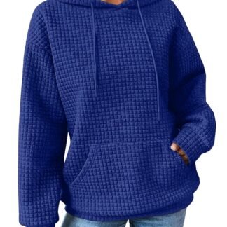 SHEWIN Womens Hoodies Casual Long Sleeve Drawstring Waffle Pullover Tops Loose Hooded Sweatshirt with Pocket - lunas-mystic-emporium.com SHEWIN Womens Hoodies Casual Long Sleeve Drawstring Waffle Pullover Tops Loose Hooded Sweatshirt with Pocket