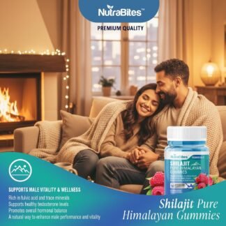 Shilajit Gummies with Ashwagandha – Energy, Stamina & Performance Support - 800mg Shilajit, Fulvic Acid, Male Vitality - Vegan Raspberry Flavor - 60 Count