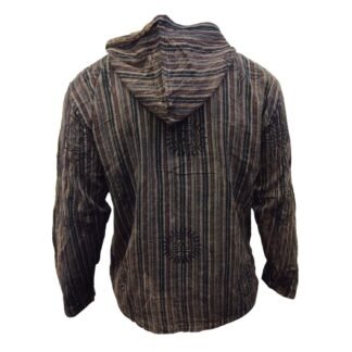 Shopoholic Fashion Mens Handmade Stonewashed Boho Hooded Shirt | Wooden Buttons Front Pocket Ethical Cotton Festival Shirt - lunas-mystic-emporium.com Shopoholic Fashion Mens Handmade Stonewashed Boho Hooded Shirt | Wooden Buttons & Front Pocket, Ethical Cotton Festival Shirt