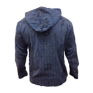 Shopoholic Fashion Mens Handmade Stonewashed Boho Hooded Shirt | Wooden Buttons Front Pocket Ethical Cotton Festival Shirt - lunas-mystic-emporium.com Shopoholic Fashion Mens Handmade Stonewashed Boho Hooded Shirt | Wooden Buttons & Front Pocket, Ethical Cotton Festival Shirt