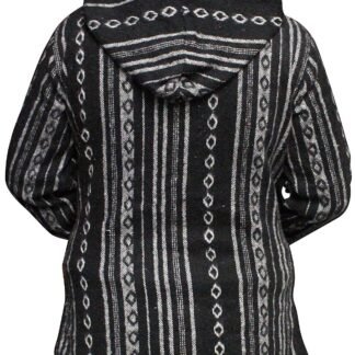 Shopoholic Fashion Women Multicolored Hippie Pullover Hoodie Boho Baja