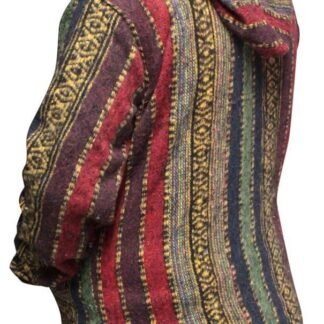 Shopoholic Fashion Women Multicolored Hippie Pullover Hoodie Boho Baja