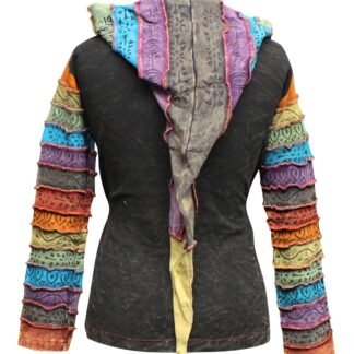 Shopoholic Fashion Womens Full Sleeve Gothic Sun Patchwork Faded Pixie Cotton Hippy Rib Hoodie - lunas-mystic-emporium.com Shopoholic Fashion Women's Full Sleeve Gothic Sun Patchwork Faded Pixie Cotton Hippy Rib Hoodie