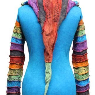 Shopoholic Fashion Womens Full Sleeve Gothic Sun Patchwork Faded Pixie Cotton Hippy Rib Hoodie - lunas-mystic-emporium.com Shopoholic Fashion Women's Full Sleeve Gothic Sun Patchwork Faded Pixie Cotton Hippy Rib Hoodie