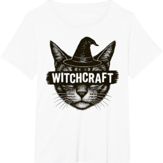 Spooky Witchcraft Cat Design | Wiccan Witchcore Aesthetic Men Women T-Shirt