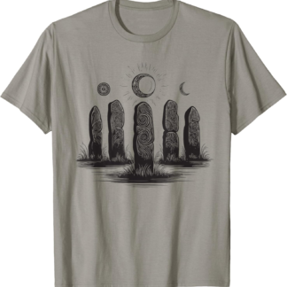 Standing Stones, Stone Circles, Equinox, Wiccan Druid Wicca T-Shirt