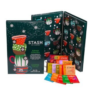 STASH Tea Advent Calendar 2025 – 24 Days Holiday Tea Sampler & Variety Pack – Black, Green and Herbal Teas