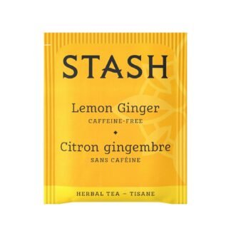 Stash Tea Lemon Ginger Herbal Tea Box of 100 Tea Bags