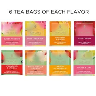 Taylors of Harrogate Green Tea & Herbal Infusions Variety Box, 48 Count
