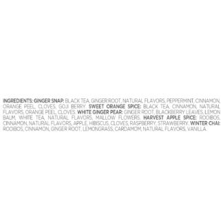 Tea Forte Warming Joy Holiday Premium Petite Presentation Box Gift Set Sampler, 10 Count, 2 of Each Blend Individually Wrapped Handcrafted Pyramid Infuser Bags