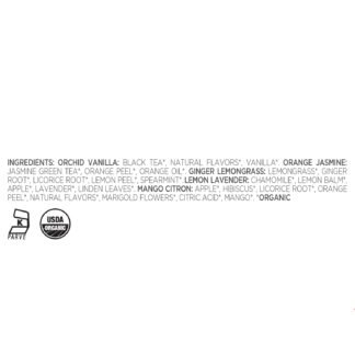 Tea Forte Warming Joy Holiday Premium Petite Presentation Box Gift Set Sampler, 10 Count, 2 of Each Blend Individually Wrapped Handcrafted Pyramid Infuser Bags