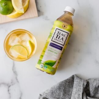 Teas' Tea Unsweetened Pure Green Tea, Organic, Sugar Free, 0 Calories, 16.9 Ounce (Pack of 12)