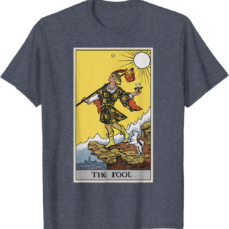The Fool Tarot Card Pagan Witch Occult Fortune Divination T-Shirt