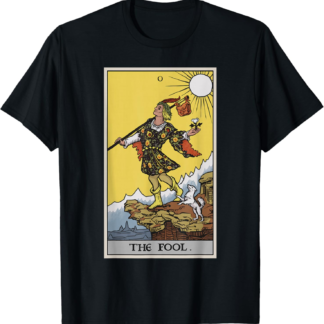 The Fool Tarot Card Pagan Witch Occult Fortune Divination T-Shirt
