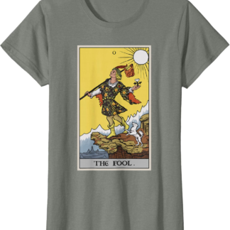 The Fool Tarot Card Pagan Witch Occult Fortune Divination T-Shirt