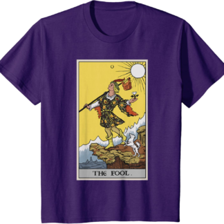 The Fool Tarot Card Pagan Witch Occult Fortune Divination T-Shirt
