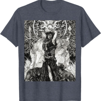 The Goddess Hecate Tarot Card Triple Wiccan Pagan Moon Witch T-Shirt