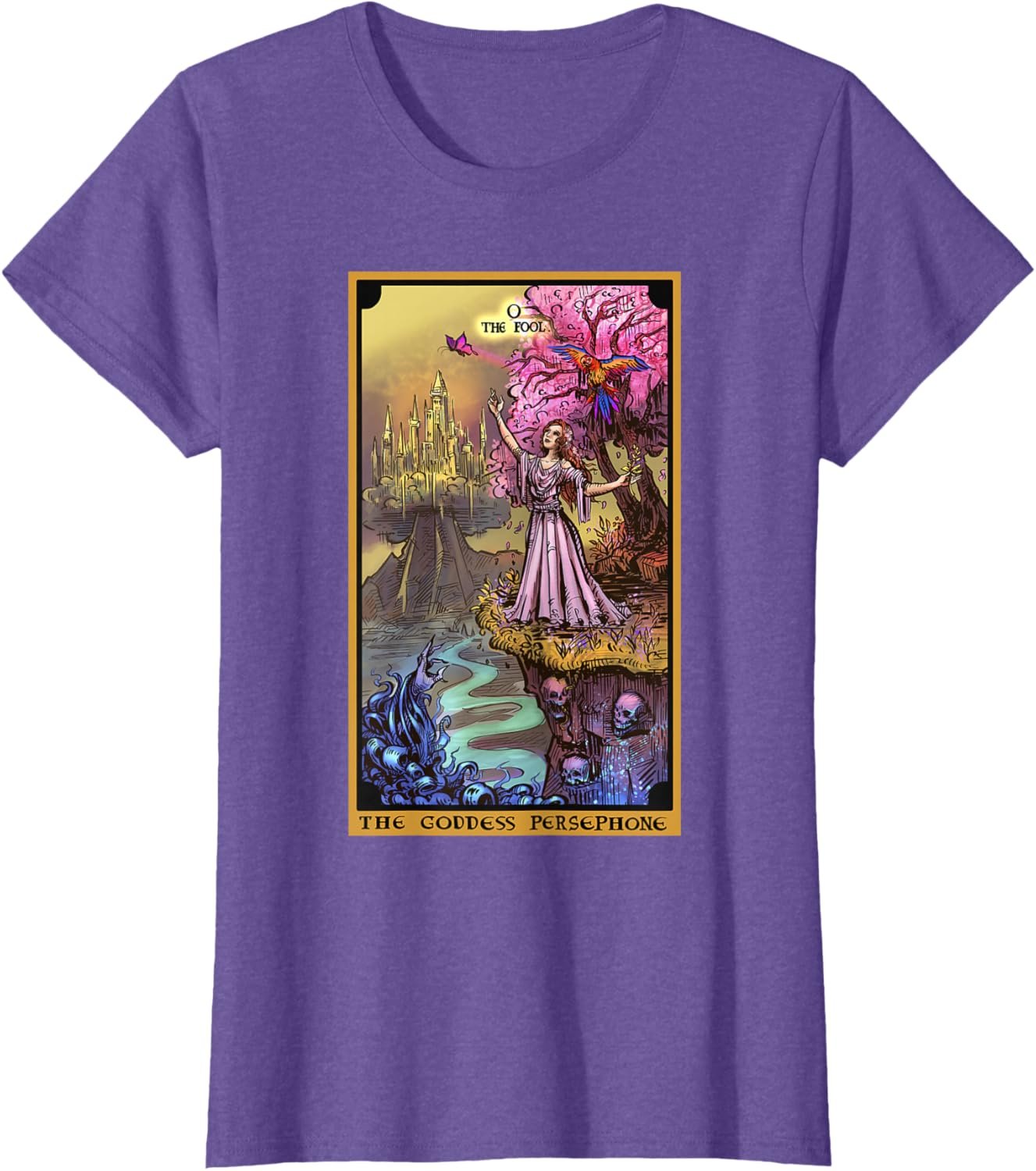 The Underworld Goddess The Fool Tarot Card Pagan Witch Wicca T-Shirt - lunas-mystic-emporium.com The Underworld Goddess The Fool Tarot Card Pagan Witch Wicca T-Shirt