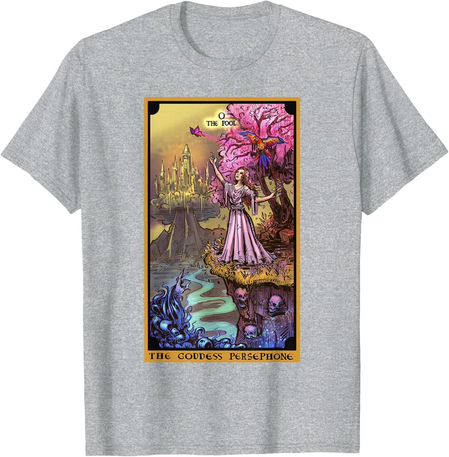 The Underworld Goddess The Fool Tarot Card Pagan Witch Wicca T-Shirt - lunas-mystic-emporium.com The Underworld Goddess The Fool Tarot Card Pagan Witch Wicca T-Shirt