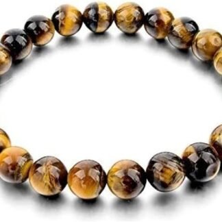 Tiger Eye Crystal Beads Bracelet - Metaphysical Unisex Jewelry for Men and Women