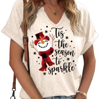 Tis The Season Halloween T-Shirt Womens Funny Pumpkin Short Sleeve Shirts Fall Season Graphic Tee Tops