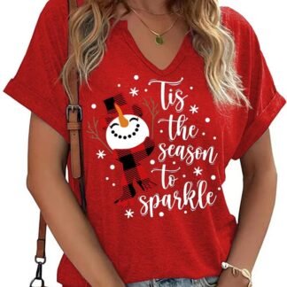 Tis The Season Halloween T-Shirt Womens Funny Pumpkin Short Sleeve Shirts Fall Season Graphic Tee Tops