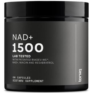 Toniiq NAD+ Supplement 1500mg - Ultra High Strength NAD Supplement with Clinically Studied Ingredients with Patented RiaGev-WS™, Resveratrol, and Niacin - 60 Capsules