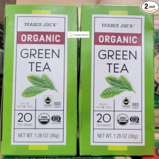 Trader Joe's Organic Green Tea 1.28oz 36g (Two Boxes)
