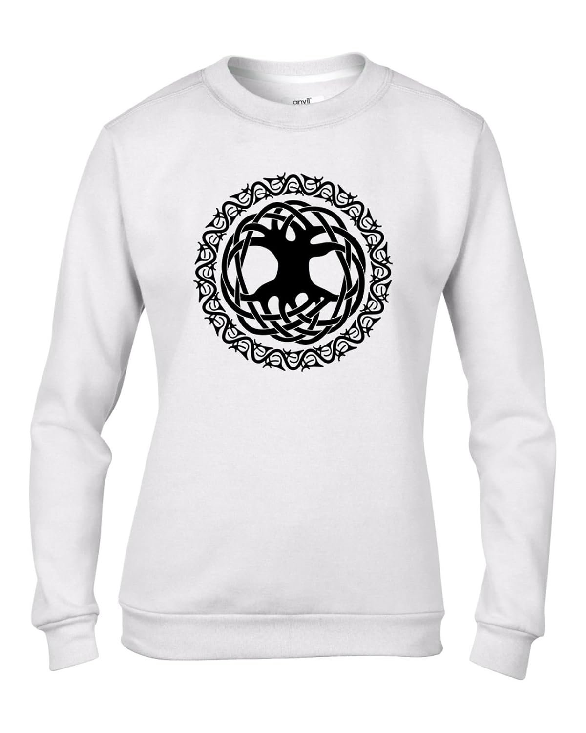 Tribal T-Shirts Celtic Tree Of Life Womens Pagan Sweatshirt Jumper - lunas-mystic-emporium.com Tribal T-Shirts Celtic Tree Of Life Women's Pagan Sweatshirt Jumper