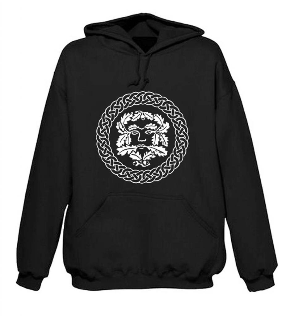 Tribal T-Shirts Mens Greenman Celtic Pagan Hoodie - lunas-mystic-emporium.com Tribal T-Shirts Men's Greenman Celtic Pagan Hoodie