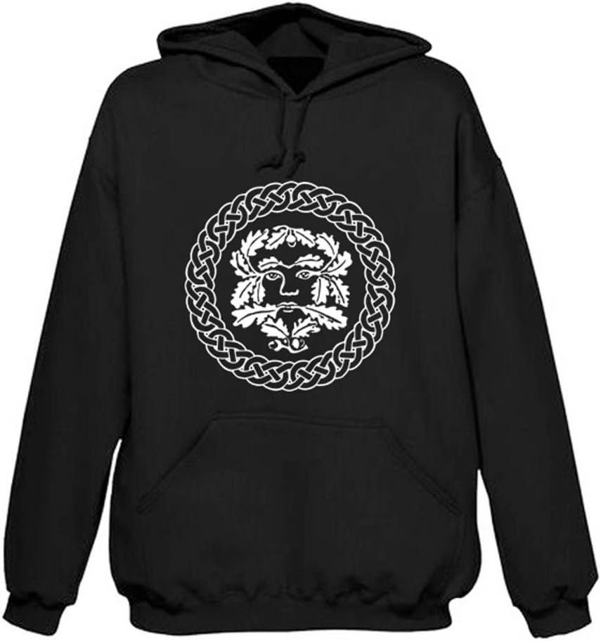Tribal T-Shirts Mens Greenman Celtic Pagan Hoodie - lunas-mystic-emporium.com Tribal T-Shirts Men's Greenman Celtic Pagan Hoodie