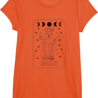 Triple Moon Goddess Hecate Tarot Card Wiccan Pagan Witch T-Shirt - lunas-mystic-emporium.com Triple Moon Goddess Hecate Tarot Card Wiccan Pagan Witch T-Shirt