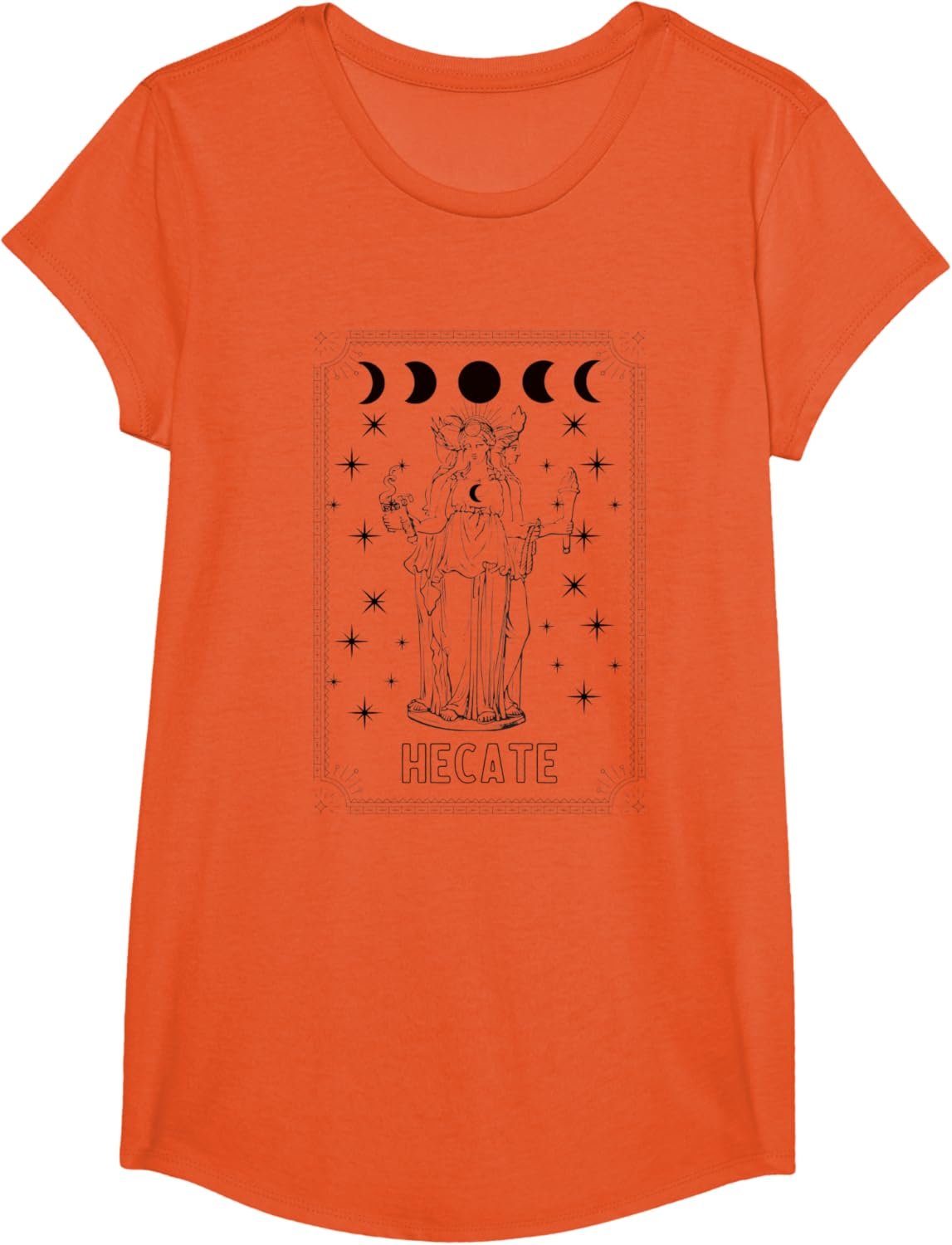 Triple Moon Goddess Hecate Tarot Card Wiccan Pagan Witch T-Shirt - lunas-mystic-emporium.com Triple Moon Goddess Hecate Tarot Card Wiccan Pagan Witch T-Shirt