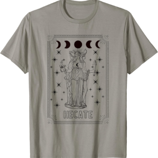 Triple Moon Goddess Hecate Tarot Card Wiccan Pagan Witch T-Shirt
