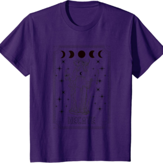 Triple Moon Goddess Hecate Tarot Card Wiccan Pagan Witch T-Shirt - lunas-mystic-emporium.com Triple Moon Goddess Hecate Tarot Card Wiccan Pagan Witch T-Shirt