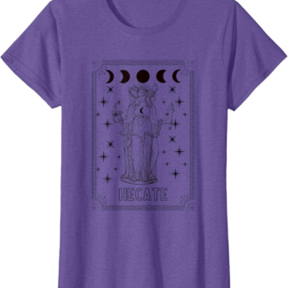 Triple Moon Goddess Hecate Tarot Card Wiccan Pagan Witch T-Shirt - lunas-mystic-emporium.com Triple Moon Goddess Hecate Tarot Card Wiccan Pagan Witch T-Shirt