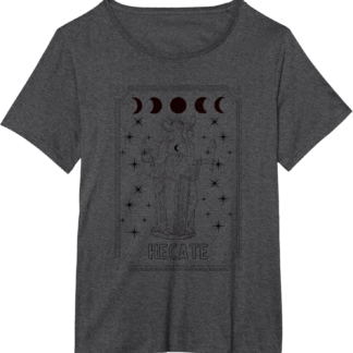 Triple Moon Goddess Hecate Tarot Card Wiccan Pagan Witch T-Shirt - lunas-mystic-emporium.com Triple Moon Goddess Hecate Tarot Card Wiccan Pagan Witch T-Shirt