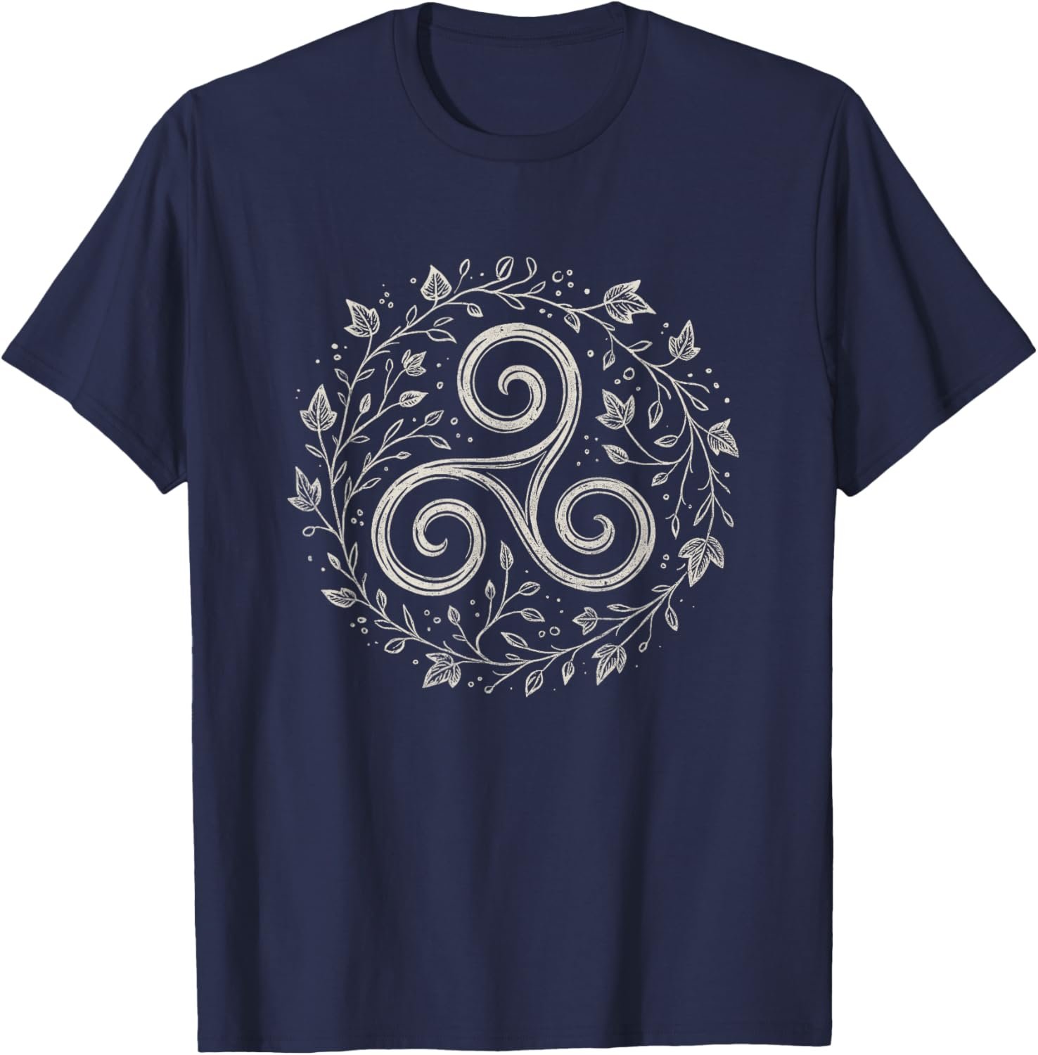 Triskelion Celtic Spiral Druid Pagan Leaf Nature Art Symbol T-Shirt - lunas-mystic-emporium.com Triskelion Celtic Spiral Druid Pagan Leaf Nature Art Symbol T-Shirt