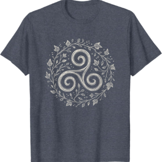Triskelion Celtic Spiral Druid Pagan Leaf Nature Art Symbol T-Shirt - lunas-mystic-emporium.com Triskelion Celtic Spiral Druid Pagan Leaf Nature Art Symbol T-Shirt